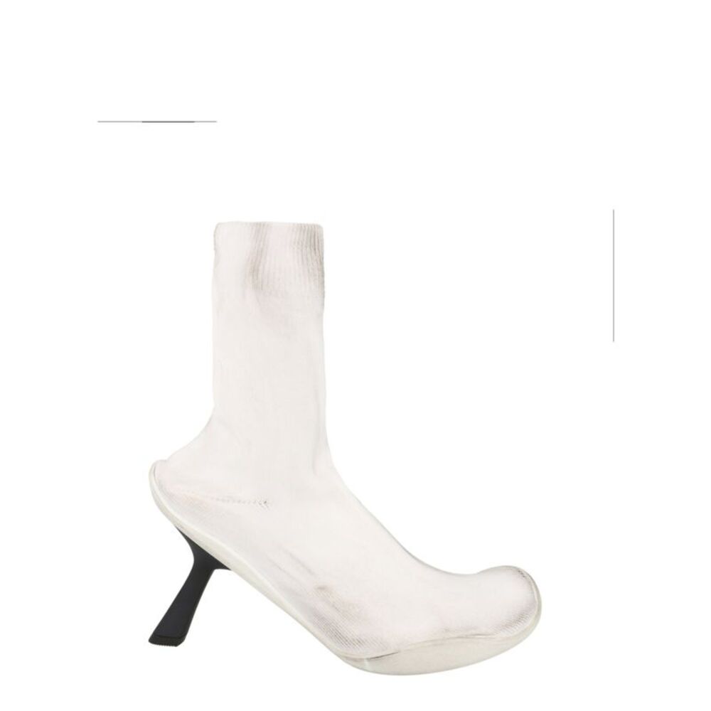 Balenciaga Knit Hyperflat Sock Booties White Womens